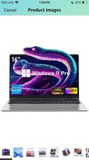 Apolosign NJP1561P Silver 15.6 Inch Display Windows 11 Home Laptop 512GB picture