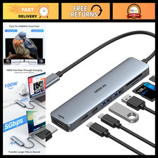 7-in-1 USB C Hub HDMI Adapter, SD/TF Card Reader, 100W PD, 2 USB 3.0 Ports picture