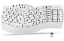Perixx Periboard-612 Wireless Ergonomic Split Keyboard, US English - White picture