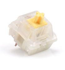 Hand Lubed/Filmed Gateron Milky Yellow linear Switches For Mechanical Keyboards picture