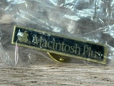 Vintage Apple Computer Macintosh Plus Brass Promotional Pin circa 1986 picture
