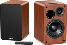 Saiyin Bluetooth Bookshelf Speakers for Record Player, Powered Studio DS6801S picture