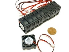 10 Pieces Brushless small cooling fan 12v mini 2510 25mm 2pin computer c7 picture