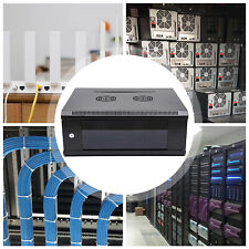 Modern 4U Wall Mount Network Server Cabinet Enclosure Rack Black With Lock Door picture