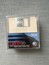 Vintage IBM 3.5” HD Floppy Disks 1.44MB 10 Pack Sealed New Old Stock NOS picture