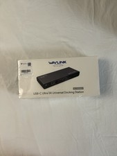 WAVLINK WL-UG69DK1 USB-C Ultra 5K Universal Docking Station Black  BRAND NEW IB picture