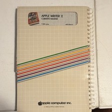 Vintage Apple Writer II Operating Manual and Floppy Disc UNTESTED picture