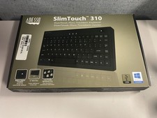 Adesso AKB-310UB SlimTouch Mini Trackball Keyboard USB Wired Black -New Open Box picture