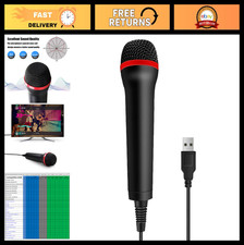 13FT Wired USB Microphone for Rock Band & Karaoke - Compatible with PS2, PS3, PS picture