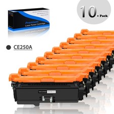 10PK BK CE250A 504A Toner Compatible with HP Color LaserJet CM3530 CP3525 CP3530 picture