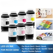 LED Curable UV Ink For Ricoh Gen3 - Gen6 Gen4L Gen5i Gen5S G3 - G6 G5i Printhead picture