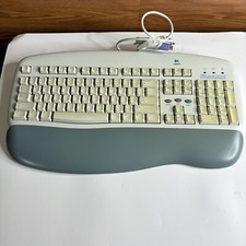 Logitech Y-SG13 Corded PS/2 Deluxe Access Keyboard White 104 key picture