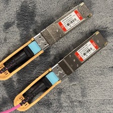 FS QSFP28-SR4-100G 100G AOC Active Optical Cable 850nm 100m MPO Lot 2 picture