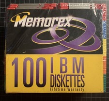 Memorex 3½ HD Floppy Disks  100 Rainbow Colors Compatible IBM New picture