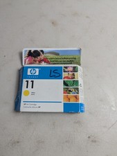 HP 11 Yellow Ink Cartridge C4838A C4838AN 28ml - Vintage/Expired Sealed picture