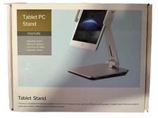 iPad Stand Holder, Heavy-Duty Aluminum Alloy iPad Kiosk Stand, 360° Swivel  picture