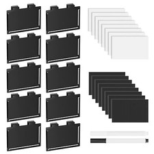 10 Pack Pantry Basket Labels Clip on for Storage Bins, with 20 Label Cards picture