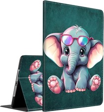 Multi-Angle Smart Stand Cover Case for 11th Gen New iPad 11 Inch 2025, Cute Elep picture