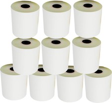 (10 Rolls - 50 GSM) 3'' x 95' White/Canary 2 Ply Pack of 10, white/canary  picture