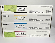 Genuine Canon GPR-51 Toner Set CMYK 8516B003 8517B003 8518B003 8519B003 OEM picture