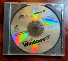 Microsoft Windows 95 Software CD with USB Support OEM Disc only in case, Vintage picture