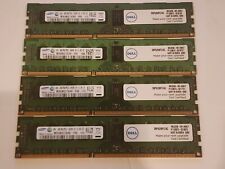 Lot 4x 4GB (16GB) Samsung M393B5273CH0-YH9 PC3-10600R 1333MHz RDIMM Server RAM picture