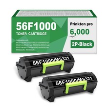 56F1000 High Yield Black Toner Cartridge Compatible with Lexmark  picture