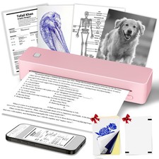 NEW A4 Portable Printer Wireless Bluetooth Printer for Travel Android iOS LOT picture