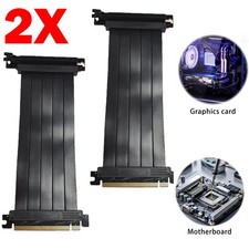 2PACK PCIE 16X 3.0 GPU Expansion Cable Graphics Card Extension Cable Accessories picture