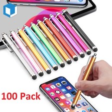100-Pack Wholesale Universal Touch Screen Pen Metal Stylus For iPhone Samsung LG picture