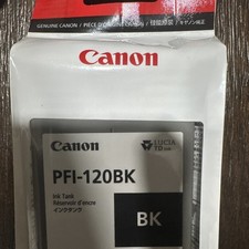 Brand new. Sealed. Canon PFI-120BK 4918 Black Ink Tank  Expires 9/2027 picture