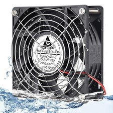 Waterproof 120mm 12V DC High CFM Dual Ball 2Pin IP67 DC Fan picture