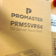ProMaster PRMSSVR64 1U Vented Server Rack Mount Shelf 17.6x10 black two boxes  picture