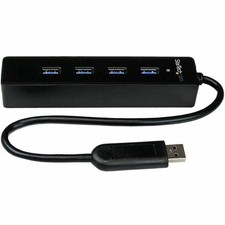 StarTech 4 Port Portable SuperSpeed USB 3.0 Hub with Built-in Cable - 5Gbps picture
