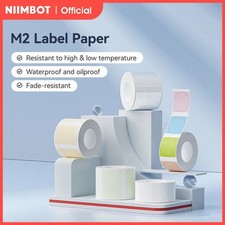 NIIMBOT M2 Label Paper & Ribbon Refills Waterproof Adhesive Sticker Rolls picture