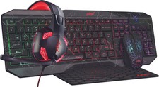 4-IN-1 PRO GAMING KIT HEADPHONES  KEYBOARD  MOUSE - MOUSEPAD picture