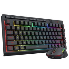 Redragon Wireless Gaming Keyboard and Mouse Combo, Bluetooth/2.4G/USB-C Wired, R picture