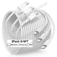 1/2/3PACK PD 60W USB C to Type C Fast Charging Cable Charger Data Cord 3FT 6FT picture
