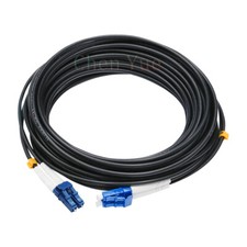 150M Black Armored Fiber Cable LC-LC UPC SM 9/125 Duplex Fiber Optic Patch Cord  picture