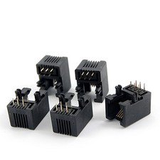 5 Pcs 6P6C 6 Pin RJ11 Modular Connector Telephone PCB Jacks picture