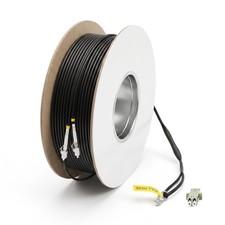 492.1ft Fiber Optic Patch Cable OM4 2 Core Multimode LC to LC Armored  TPU picture