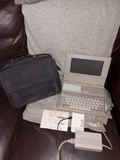 VINTAGE COMPAQ LTE 286 PORTABLE LAPTOP WITH ORIGINAL CASE AC ADAPTER TESTED READ picture