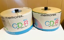 Lot (2) Memorex CD-R Recordable Discs 50-Pack 52x 700MB 80min picture