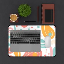Bright Abstract Desk Mat – Vibrant Design Office Decor, Computer Accessories  picture