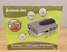 IOGear MiniView 2-Port PS/2 KVM Switch GCS12 New Unopened picture