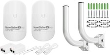 Wireless Bridge Ubiquiti LOCO5AC PRE-CONFIGURED, Bundle of 2 Bundle, White picture