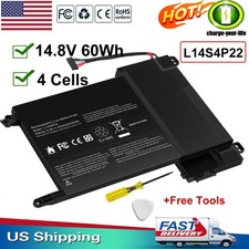 New L14M4P23 L14S4P22 Battery for Lenovo IdeaPad Y701 Y700-14ISK Y700-15ISK US picture
