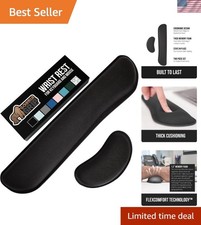 Silky Memory Foam Wrist Rest for Computer Keyboard, Mouse, Ergonomic Design f... picture