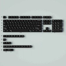 GMK Style WOB Red Cyrillic PBT 129 Keys Cherry Profile Keycaps Mechanical picture
