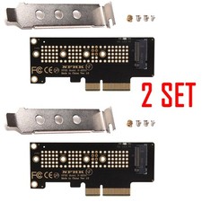 2 PACK NVMe PCIe M.2 NGFF SSD To PCIe X1 Adapter Card PCIe X1 M.2 With Bracket picture